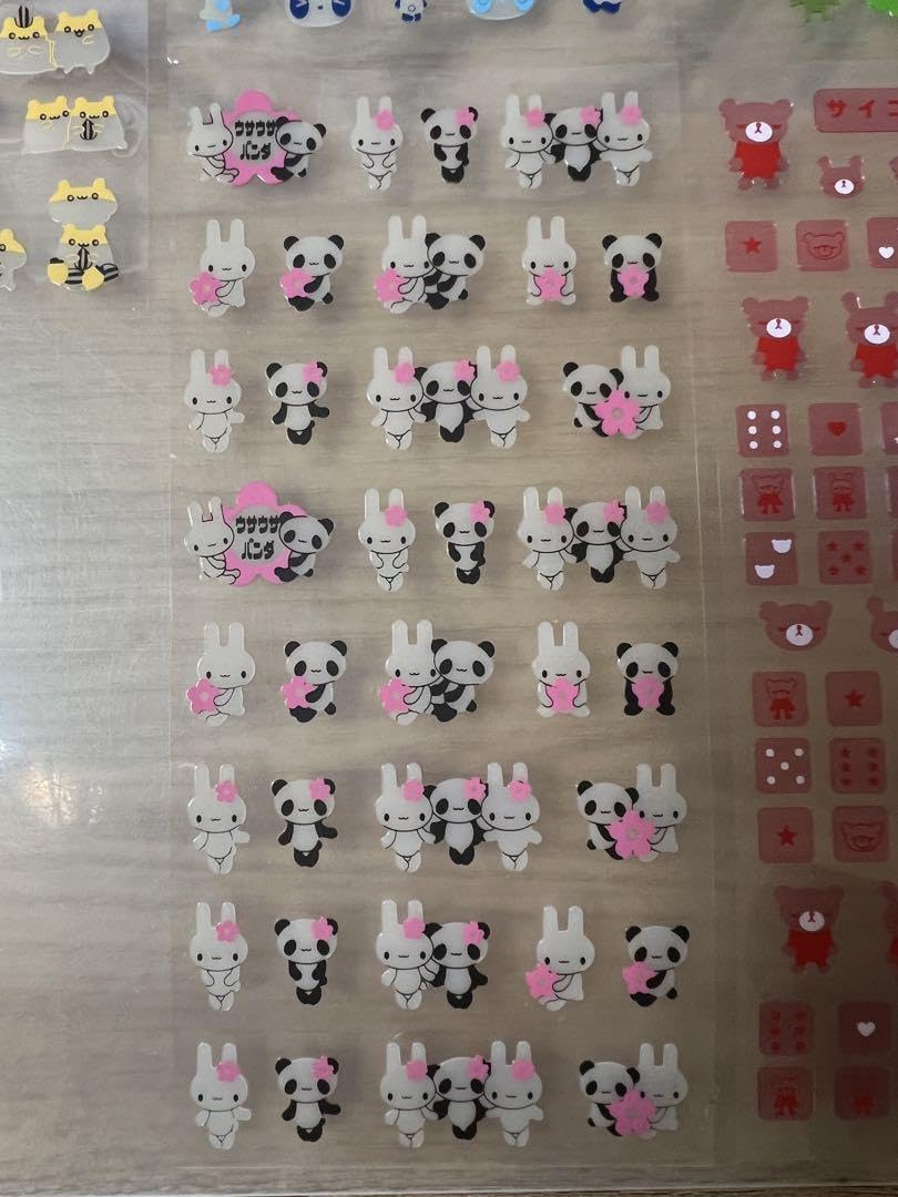 シールクーリア平成レトロハムちゃんフラッペうさちゃんシューパンダ